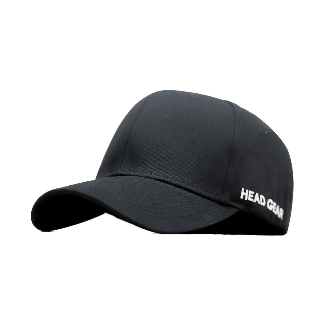HEAD GEAR BLACK STRUCTURED CAP